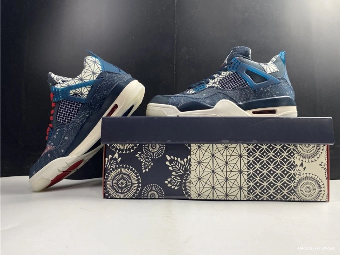 Rep Jordan SE Sashiko CW0898-400 Air 4 Retro 0824